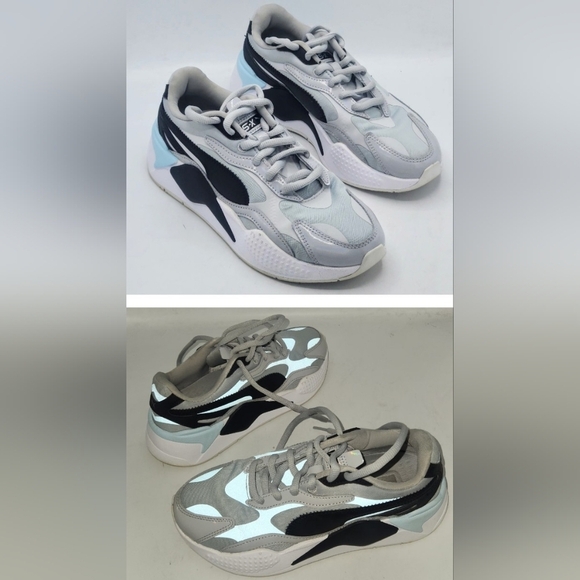 Puma RS-X3 Pure Reflective 37332502 Womens Gray Mesh Lifestyle Sneakers Size 7.5